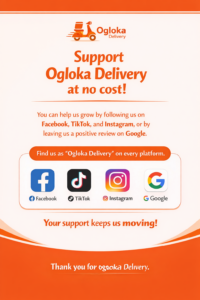 Support Ogloka Delivery at No Cost!